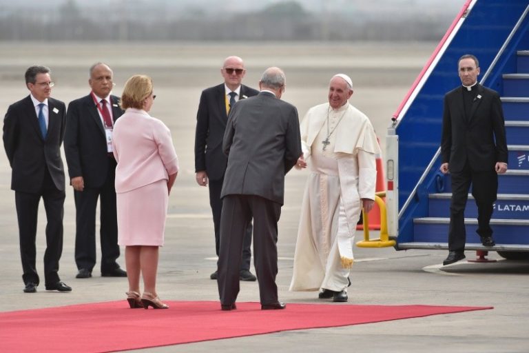 Ahora es Perú que recibe al romano pontífice.